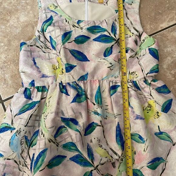 Leifsdottir Anthropologie 6 Bird Print Peplum Blouse - Picture 11 of 12